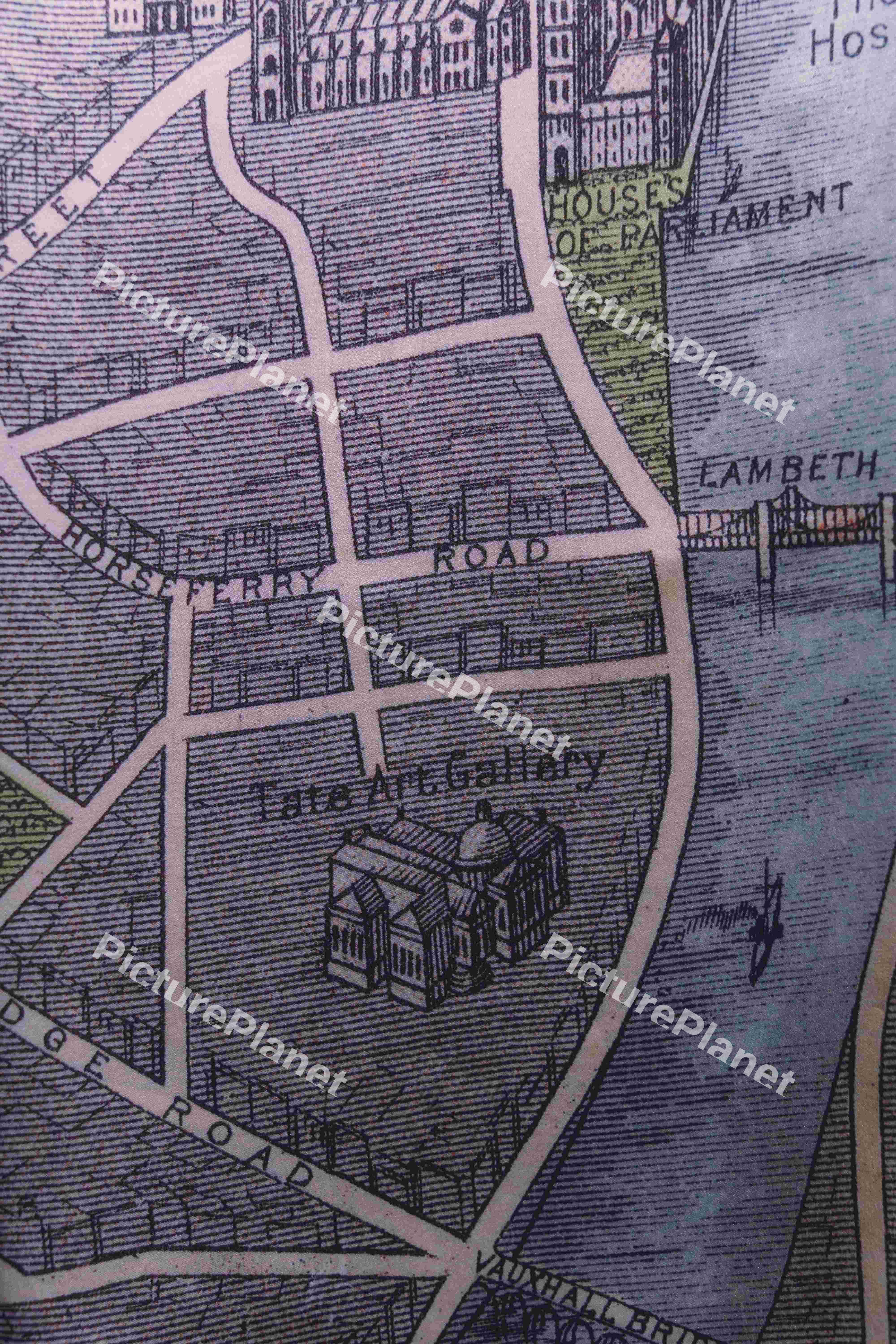 Road Map Texture